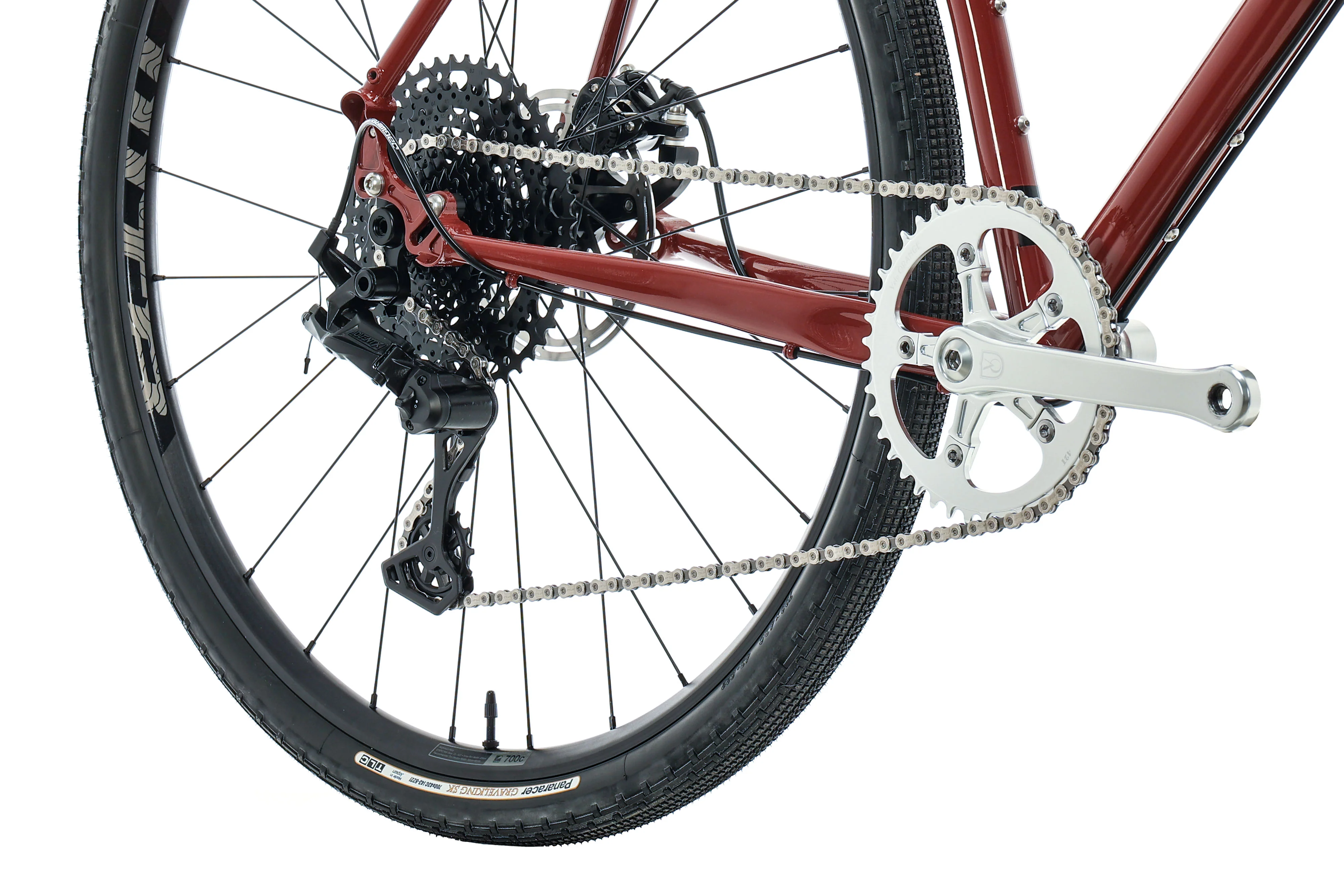 Sklar X Radavist Super Something Klunker Gravel Bike Burgundy Something - 2023, 60cm - Image 3