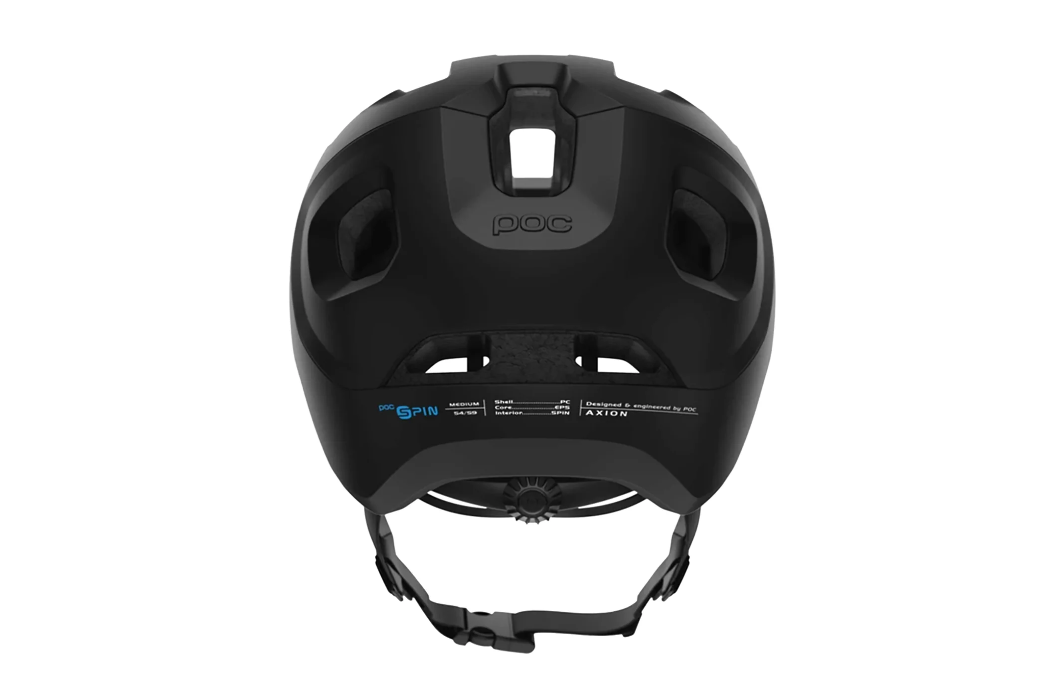 POC Axion SPIN Bike Helmet Uranium Matt Black - Image 3