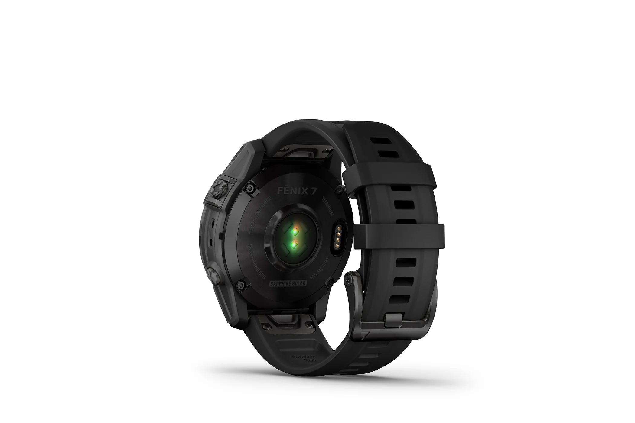 Garmin Fenix 7 Smartwatch Sapphire Solar Black DLC Ti Black Band - Image 3