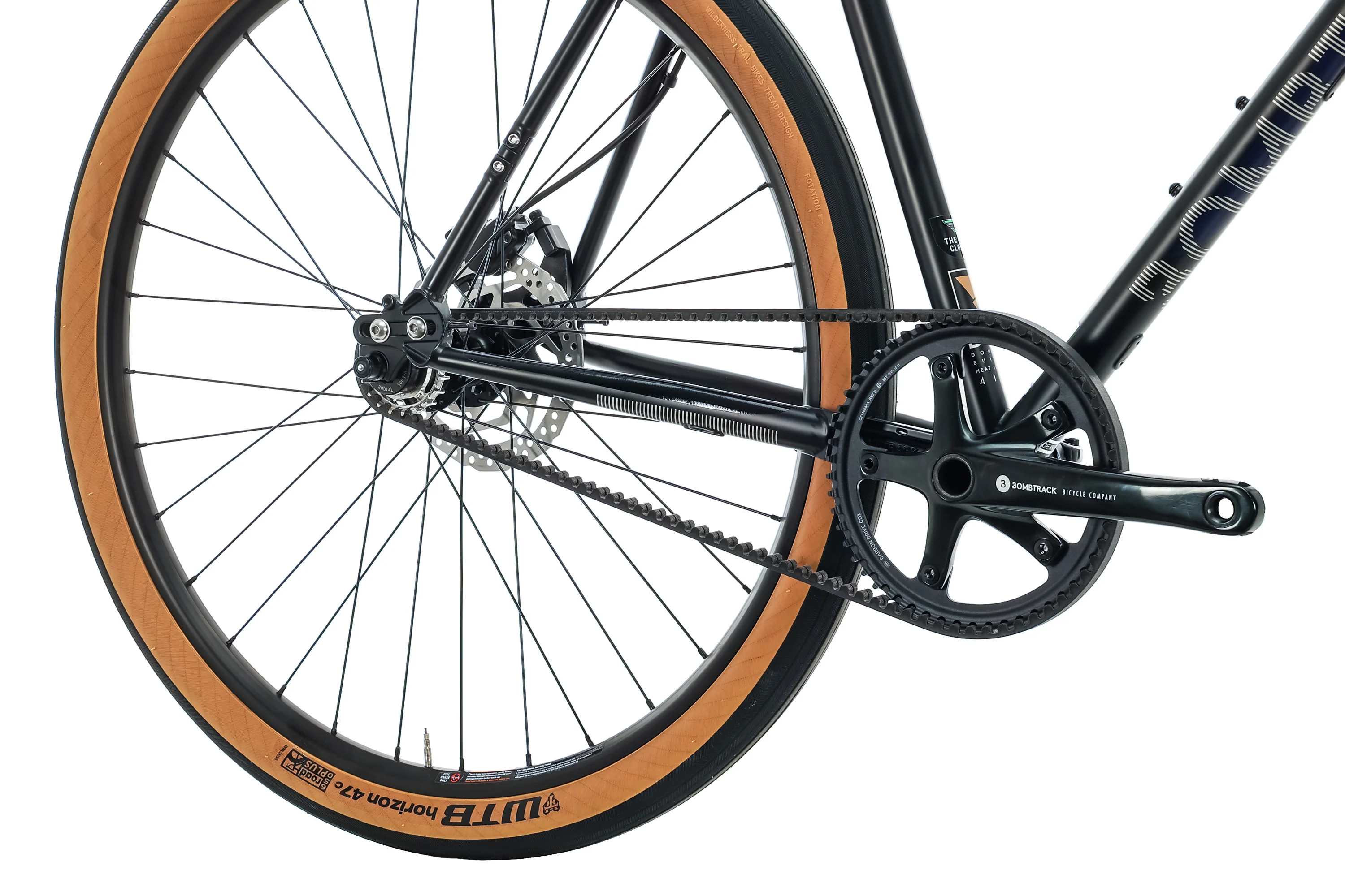 Bombtrack Outlaw Matte Black/Navy Blue Commuter Bike - 2022, Large - Image 3