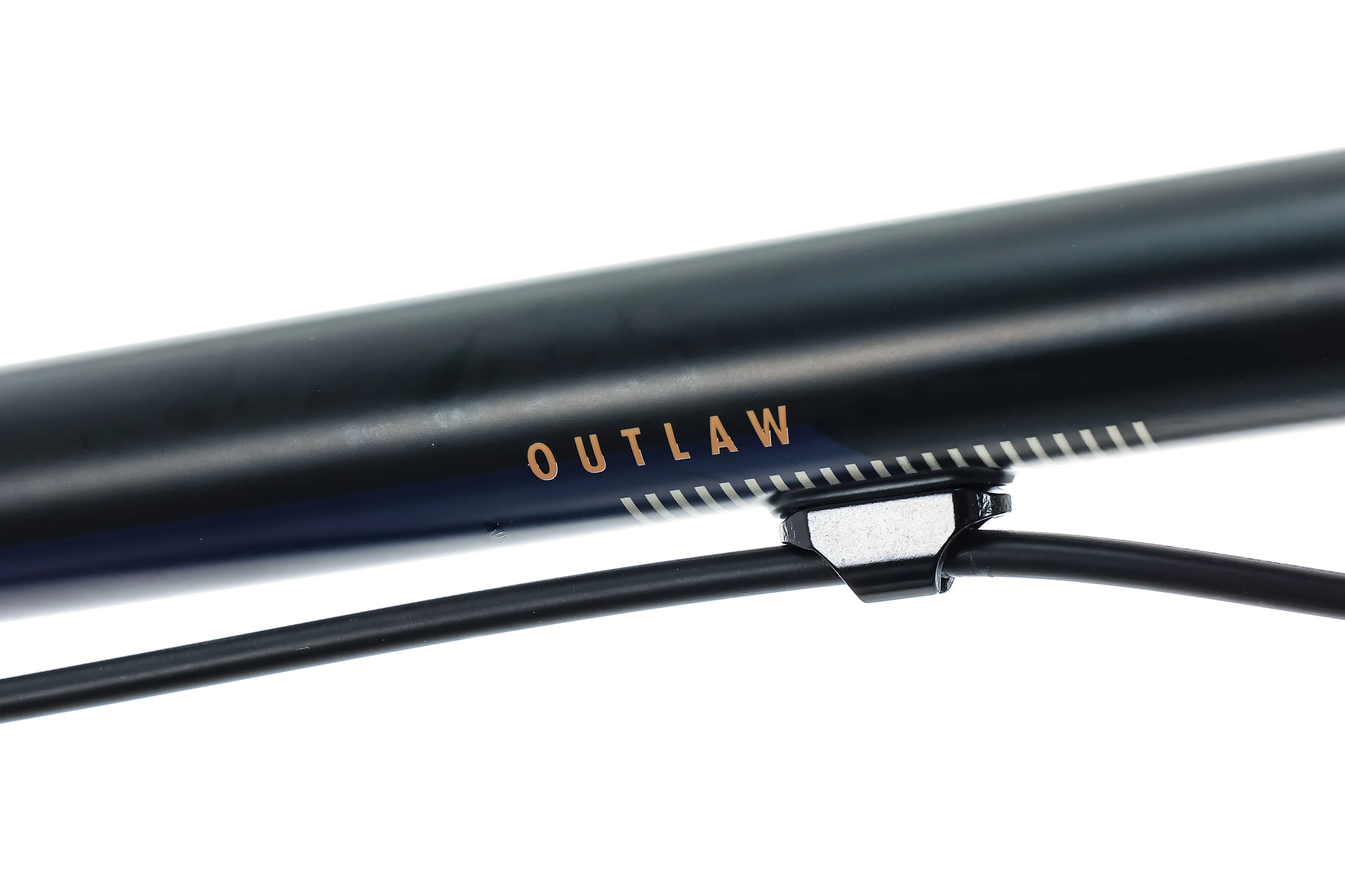 Bombtrack Outlaw Matte Black/Navy Blue Commuter Bike - 2022, Large - Image 7
