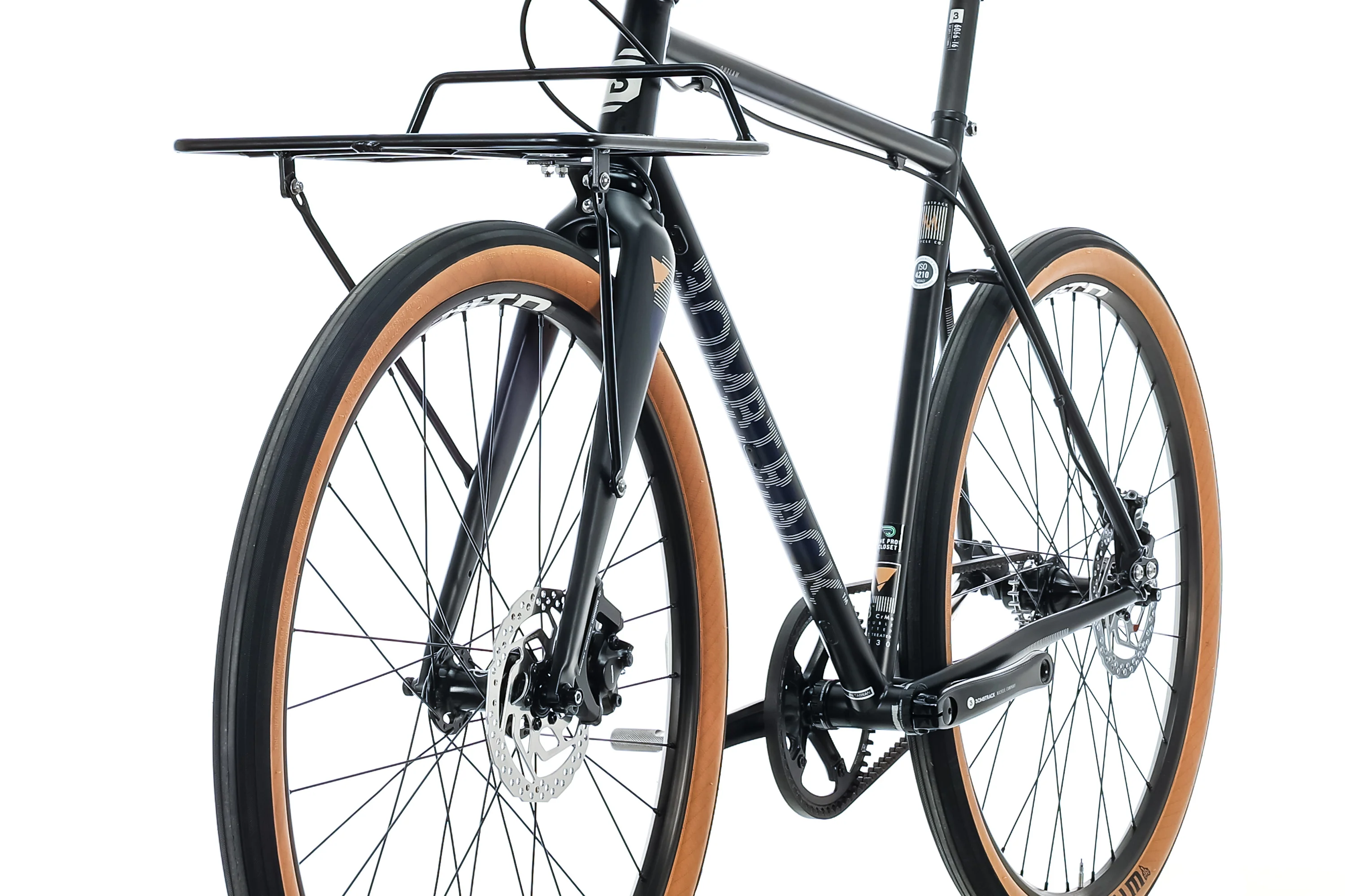 Bombtrack Outlaw Matte Black/Navy Blue Commuter Bike - 2022, X-Large - Image 4