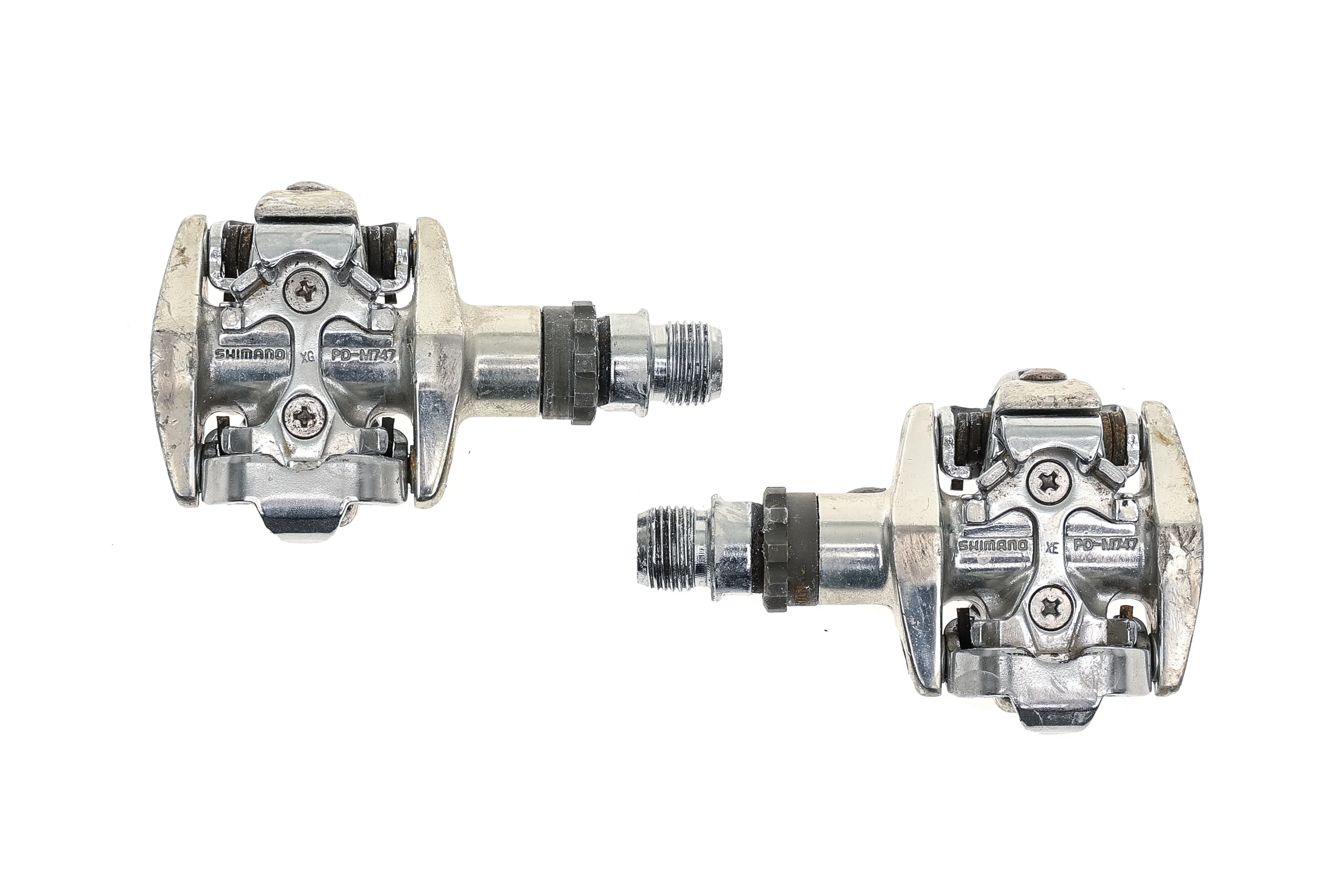 Shimano PD-m747 Clipless Silver Aliminum