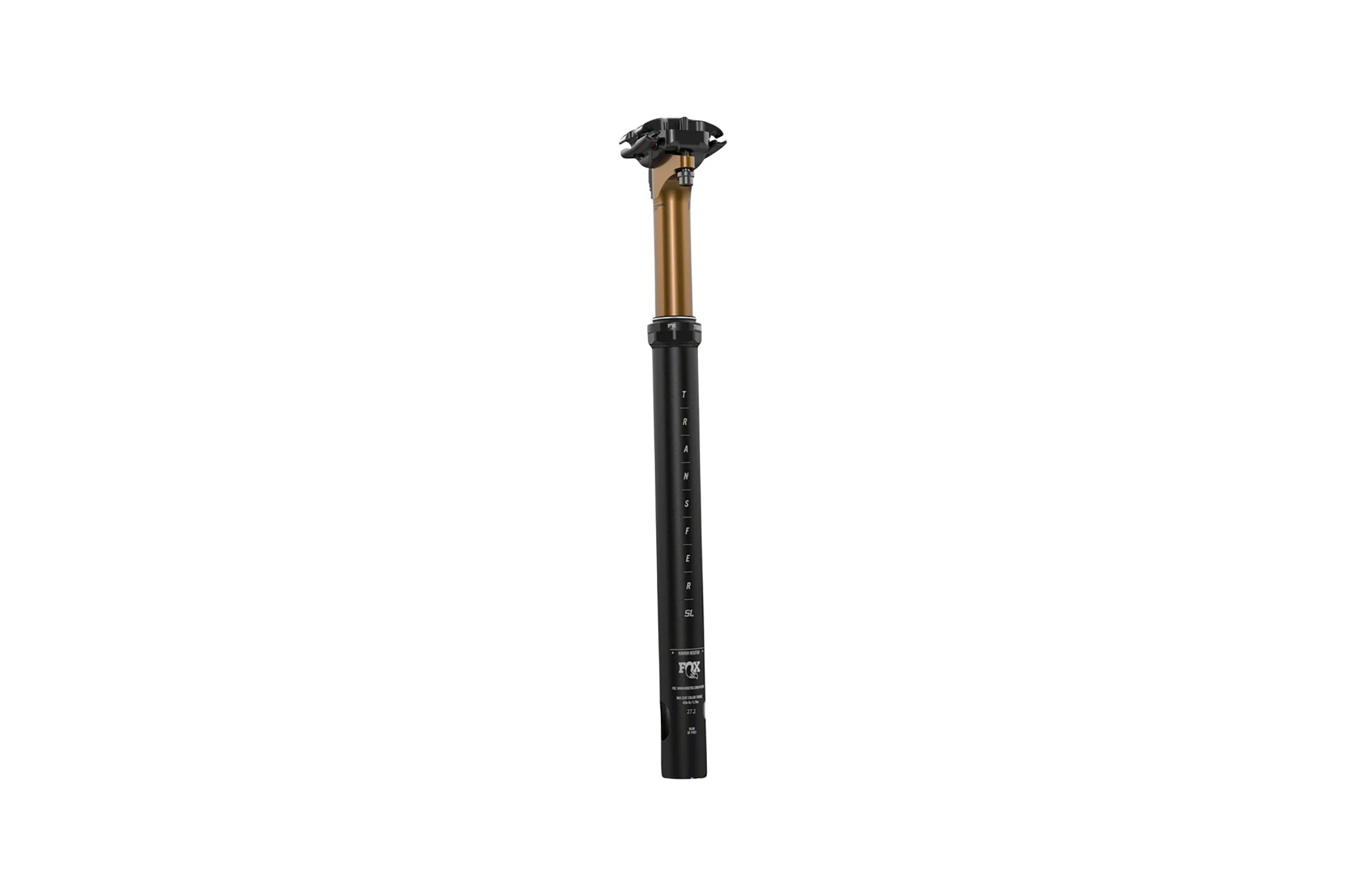 FOX Transfer SL Factory Dropper Seatpost - 27.2 Internal Routing Kashima Coat Upper - Image 3