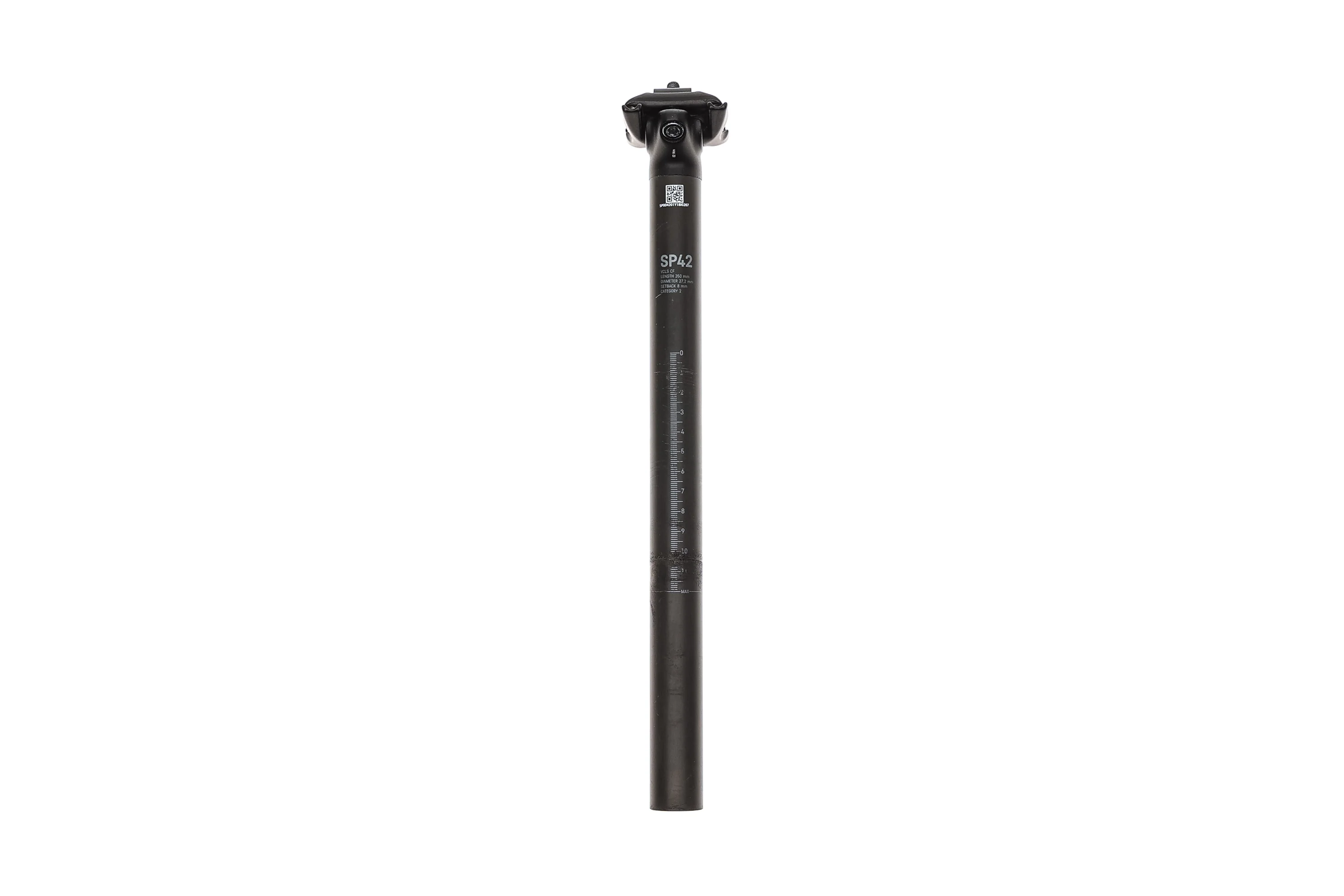 Canyon SP42 VCLS CF Seatpost 27.2mm x 350mm Carbon 8mm Setback Black - Image 3