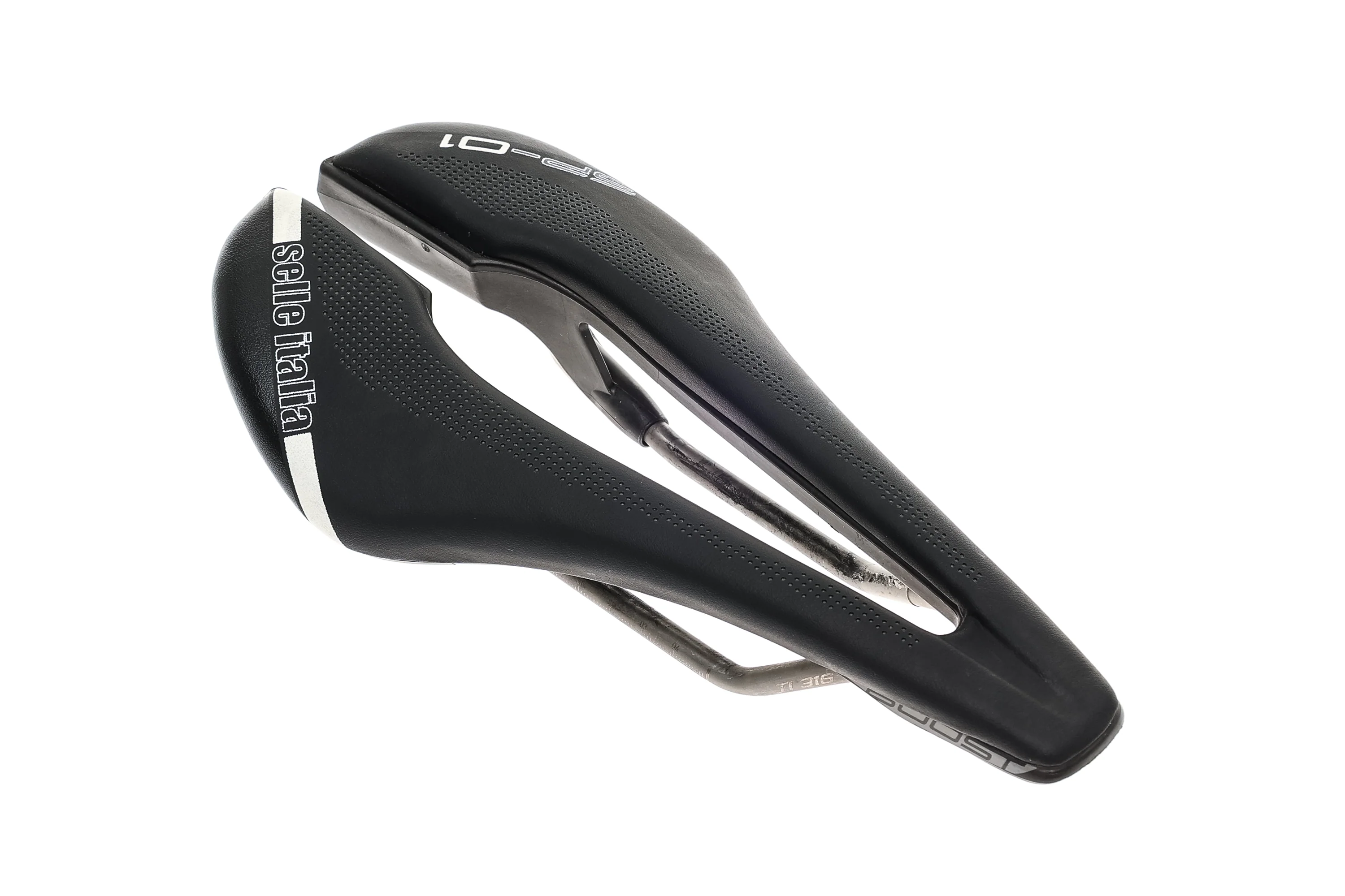 Selle Italia SP-01 Boost Saddle 130mm Titanium Rails Black