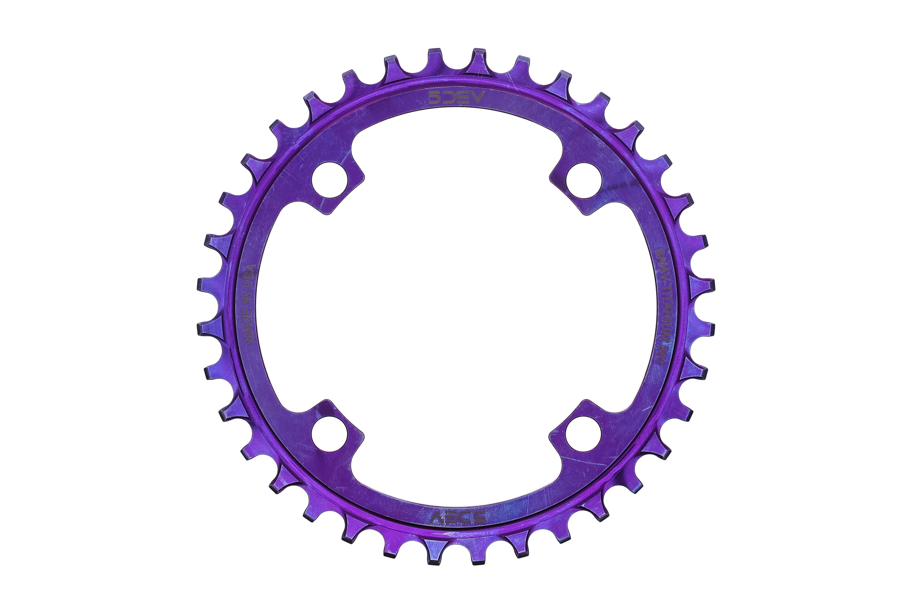 5DEV 104BCD Titanium Chainring