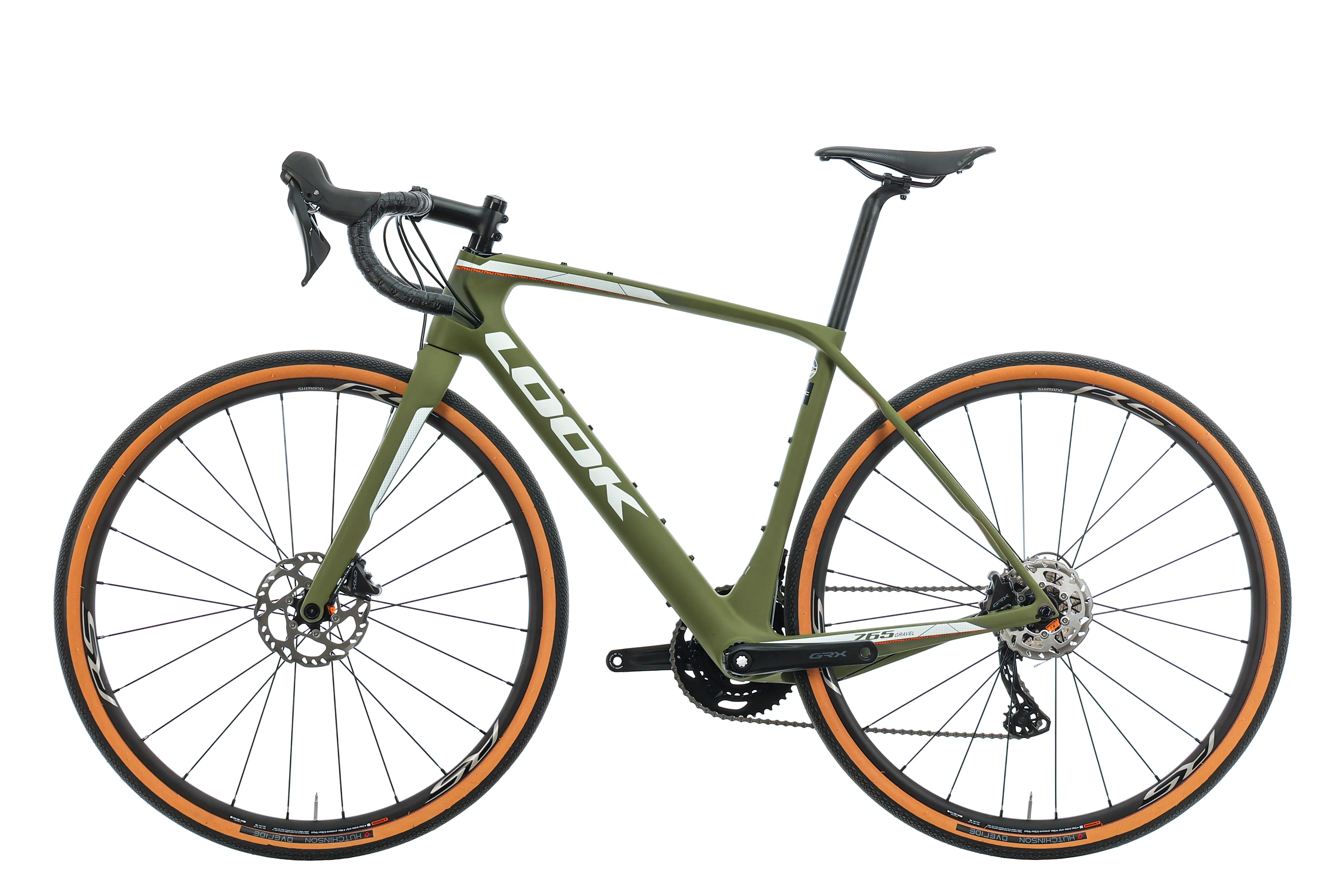 LOOK 765 Gravel Green Mat Gravel Bike - 2023, Small - Image 2