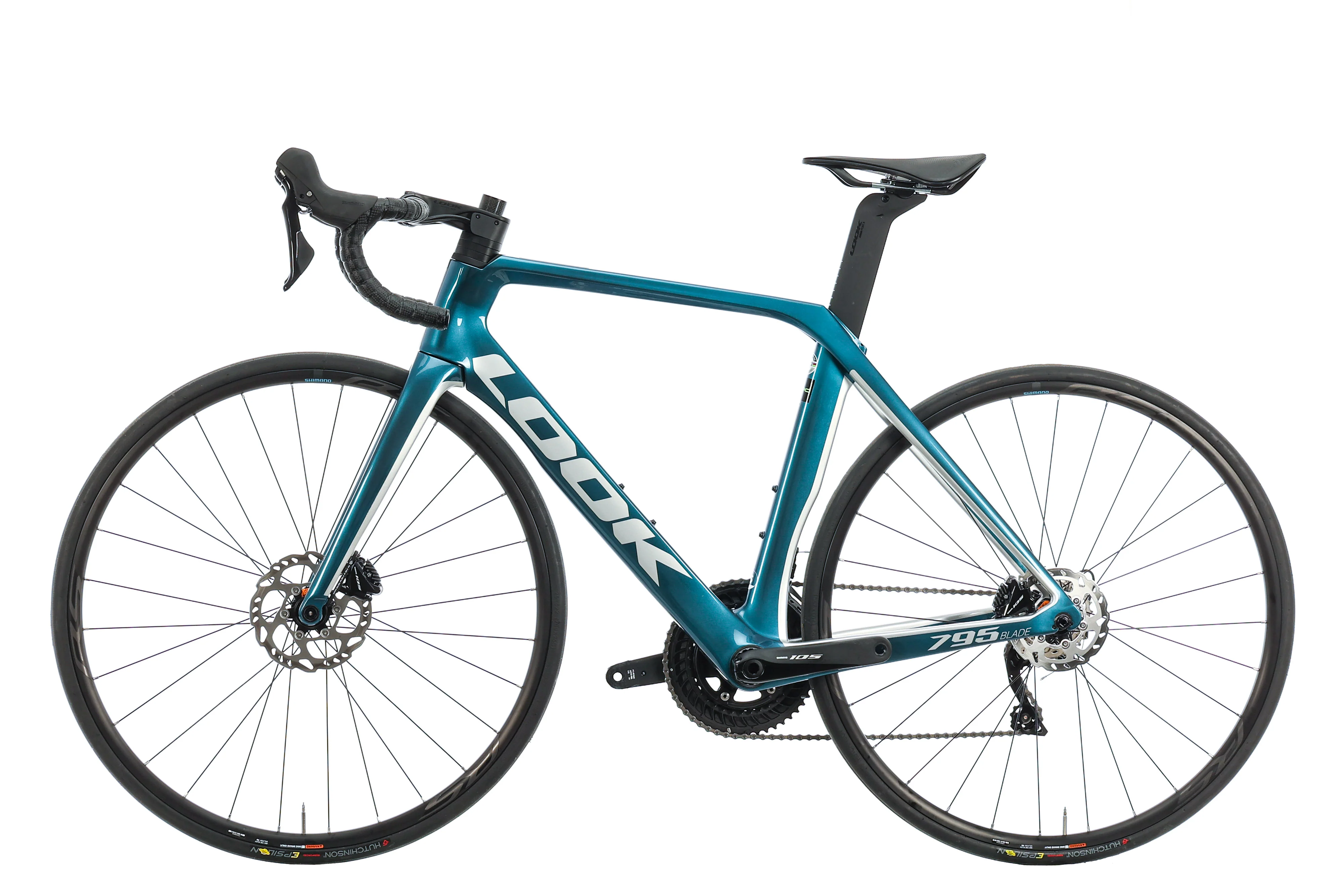 LOOK 795 Blade Disc Metallic Blue Silver Glossy Road Bike - 2023, Small - Image 2