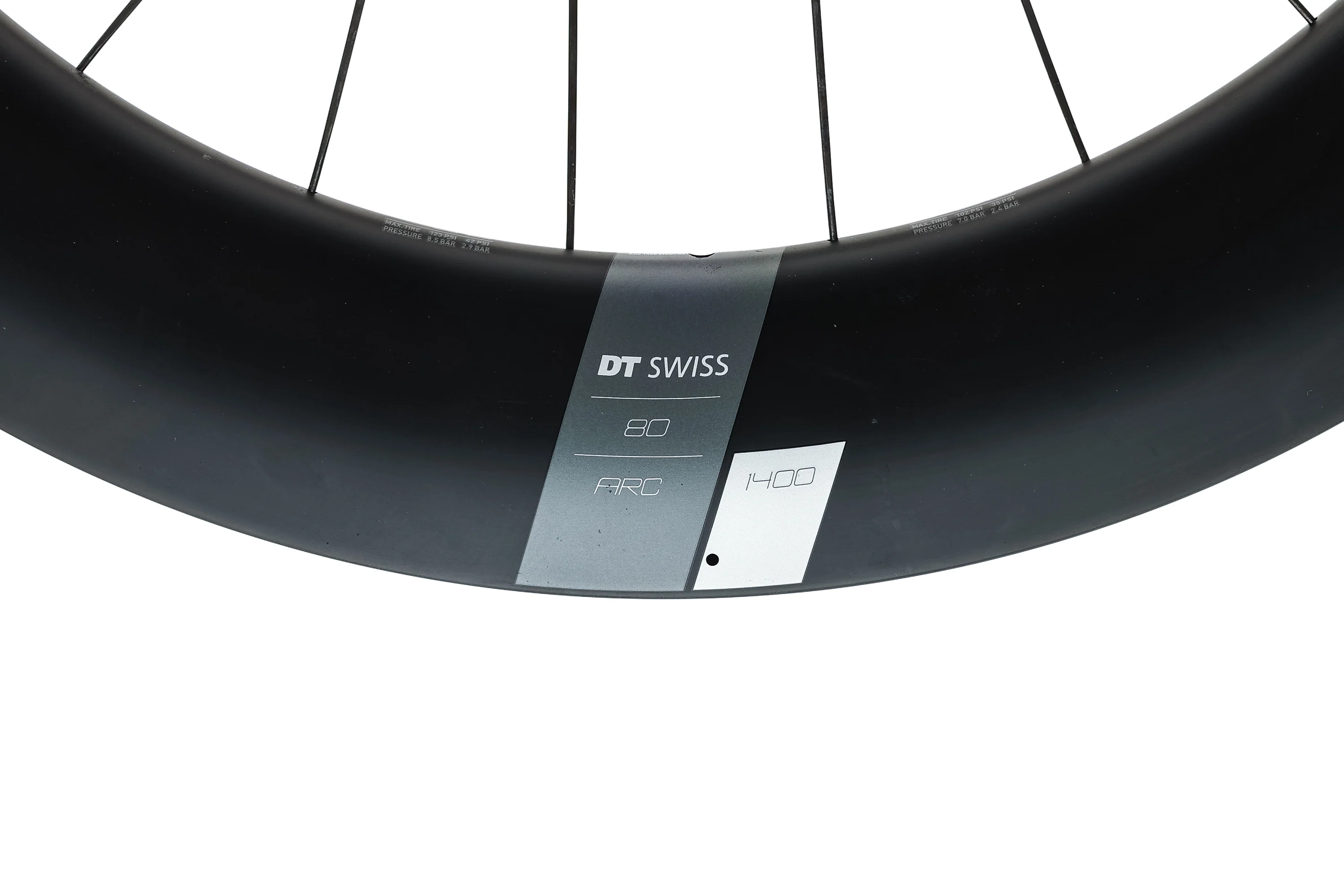 DT Swiss ARC 1400 DICUT DB 62/80 Carbon Tubeless 700c Wheelset - Image 8