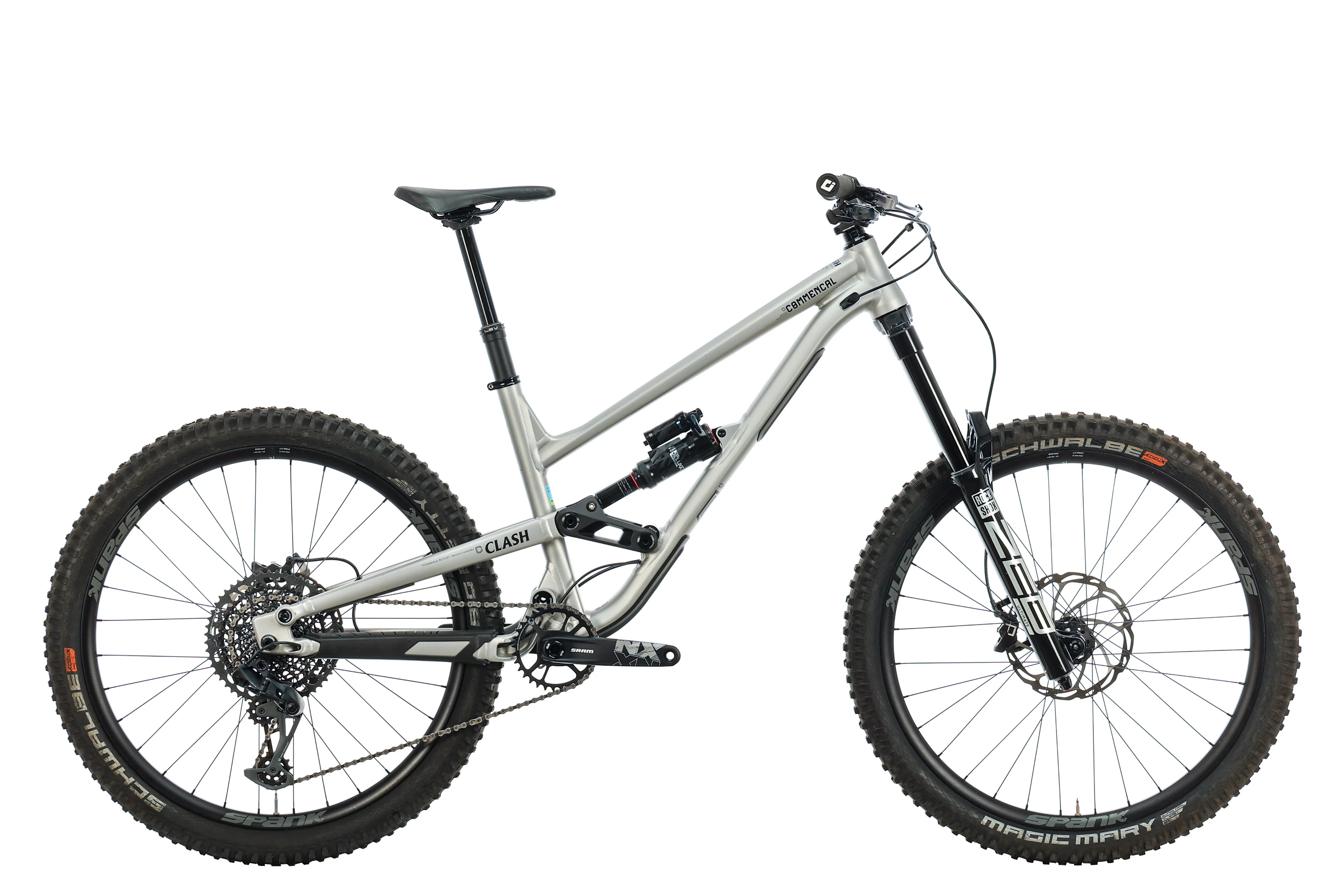 Commencal Clash Race Silver Mountain Bike - 2022, Medium