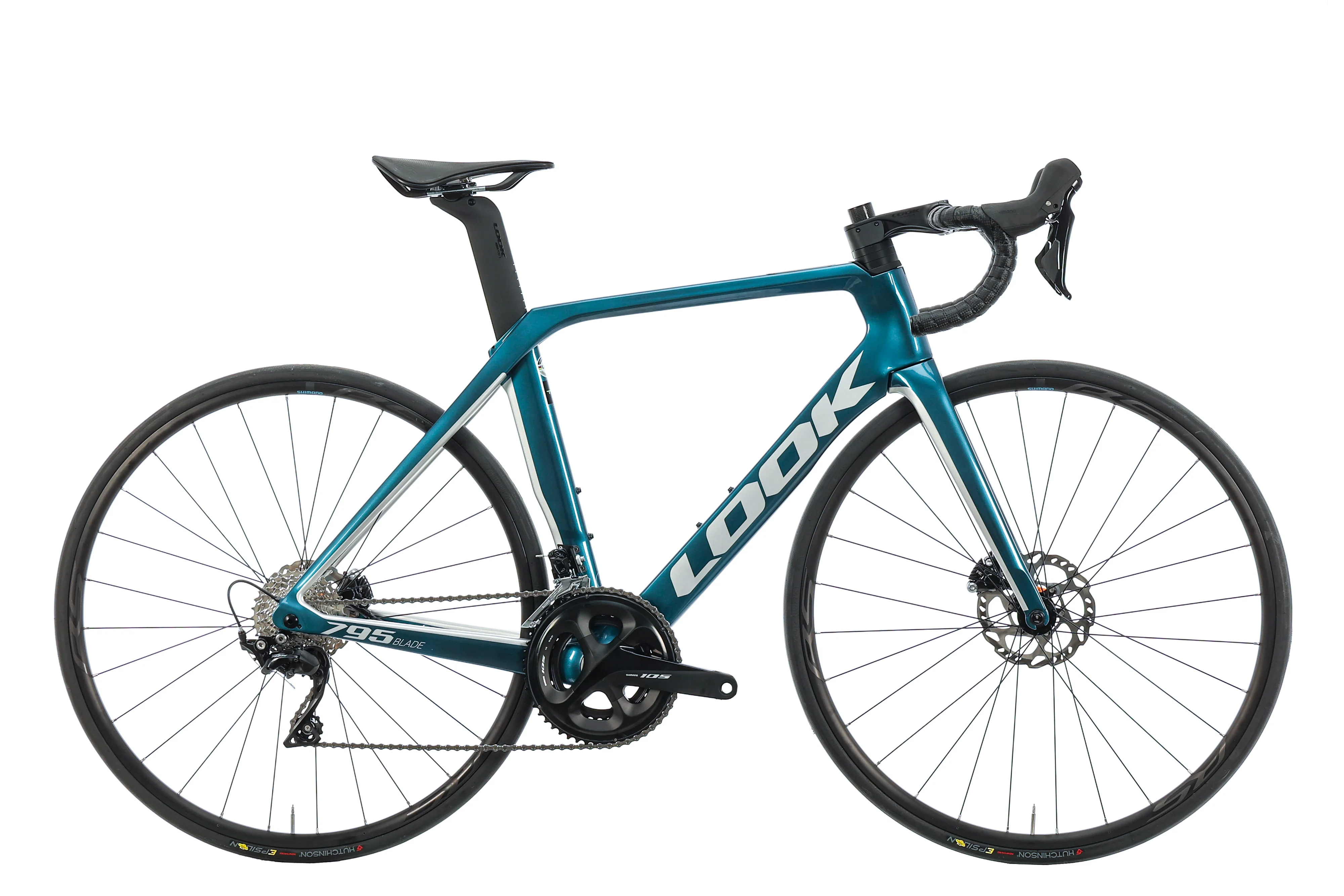 LOOK 795 Blade Disc Metallic Blue Silver Glossy Road Bike - 2022, Small