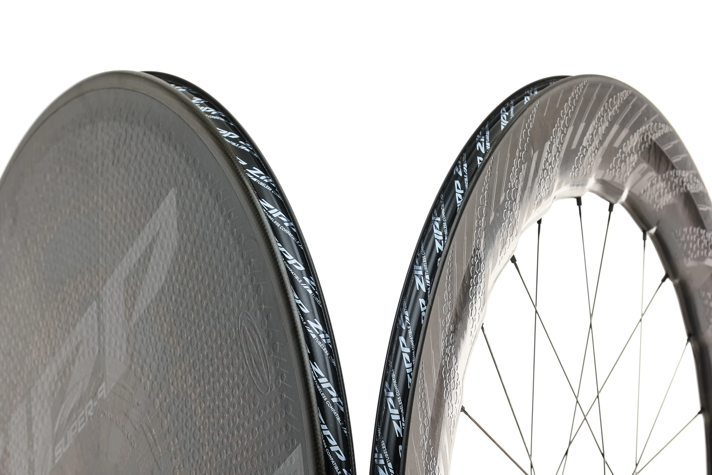 Zipp 858 NSW / Super-9 Carbon Tubeless 700c Wheelset - Image 3