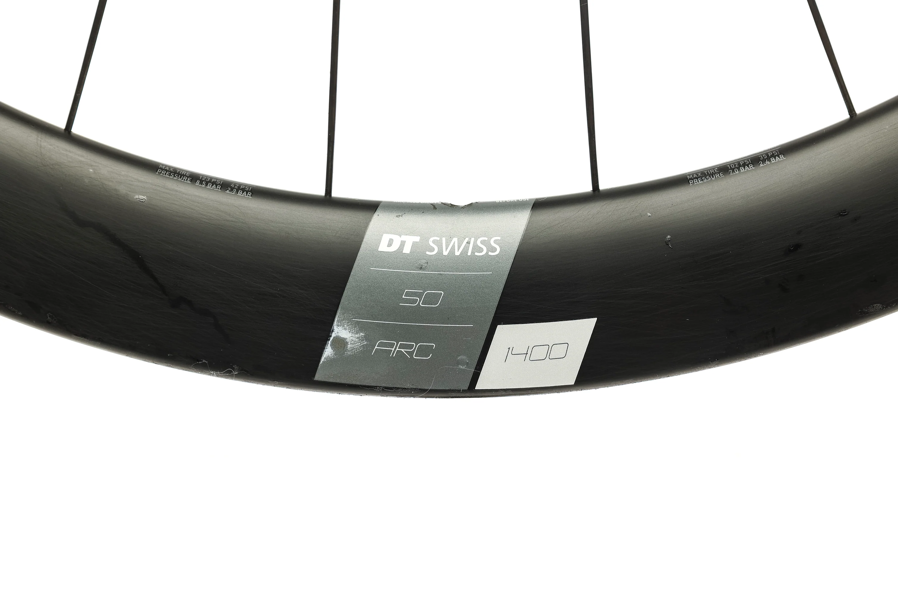 DT Swiss ARC 1400 DICUT 50 Carbon Tubeless 700c Wheelset - Image 17