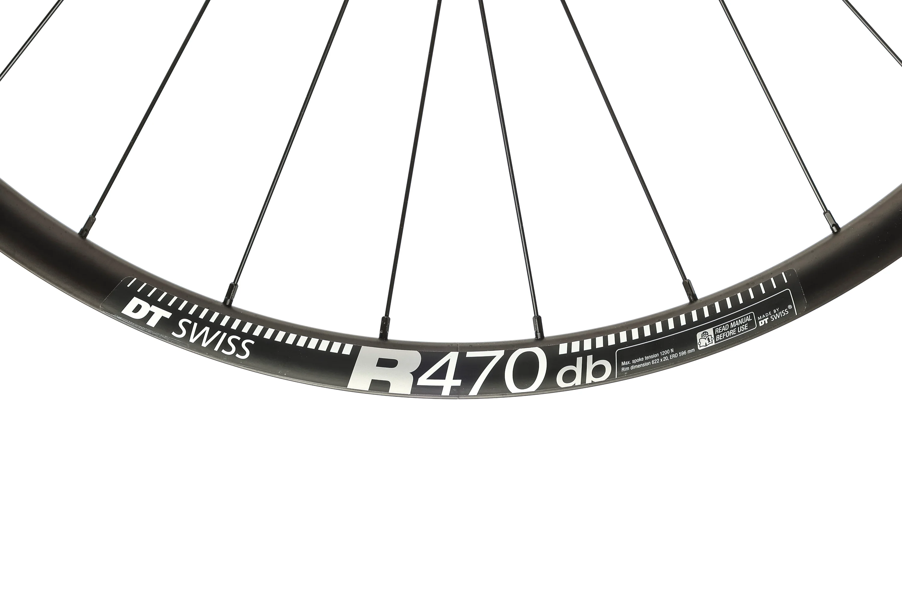 DT Swiss R470 db Aluminum Tubeless 700c Wheelset - Image 12
