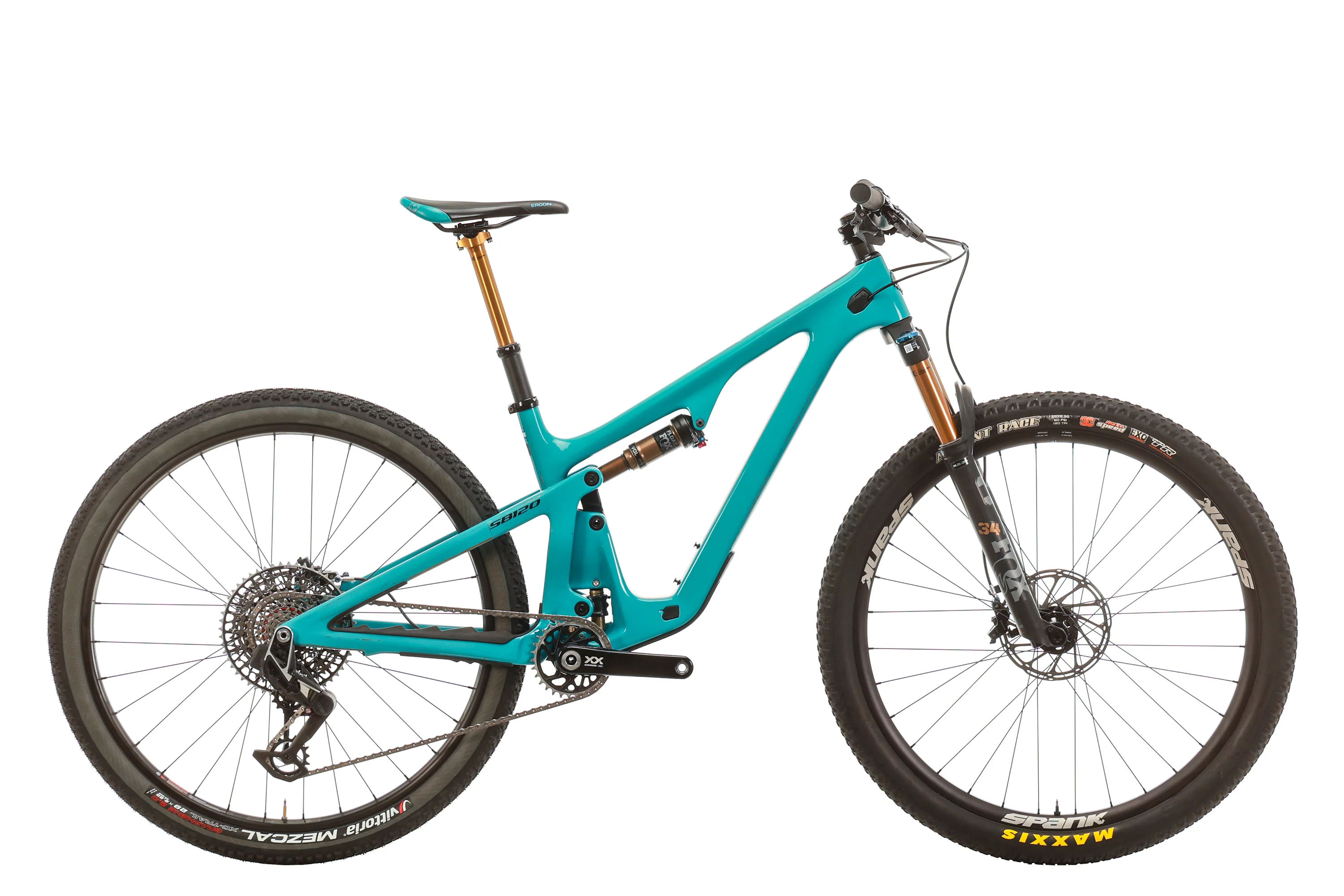Yeti Cycles SB120 TURQ XX Transmission Mountain Bike - 2023, Medium