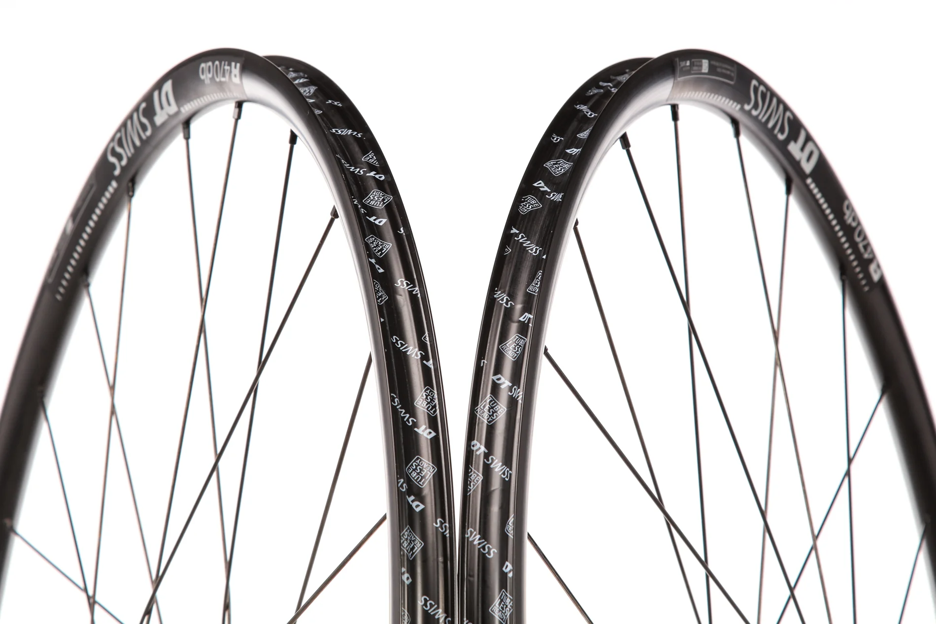 DT Swiss R470 db Aluminum Tubeless 700c Wheelset - Image 5