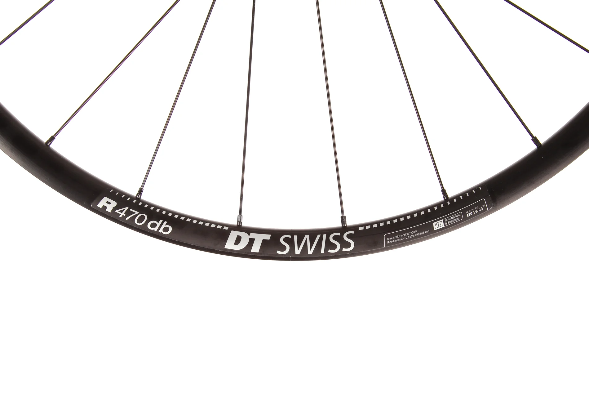DT Swiss R470 db Aluminum Tubeless 700c Wheelset - Image 6
