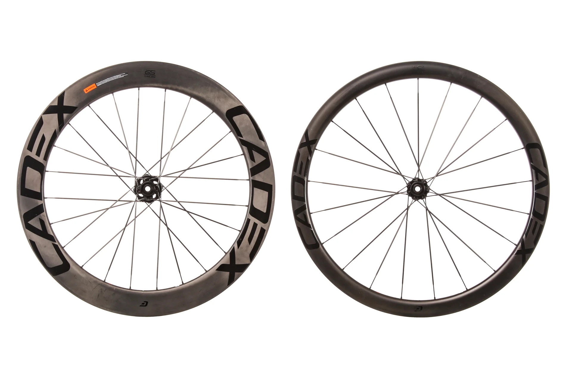 CADEX 42/65 Carbon Tubeless 700c Wheelset - Image 2