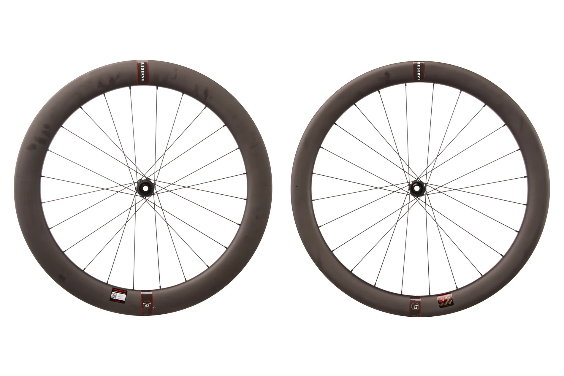 Reserve 52/63 Turbulent Aero Carbon Tubeless 700c Wheelset - Image 2