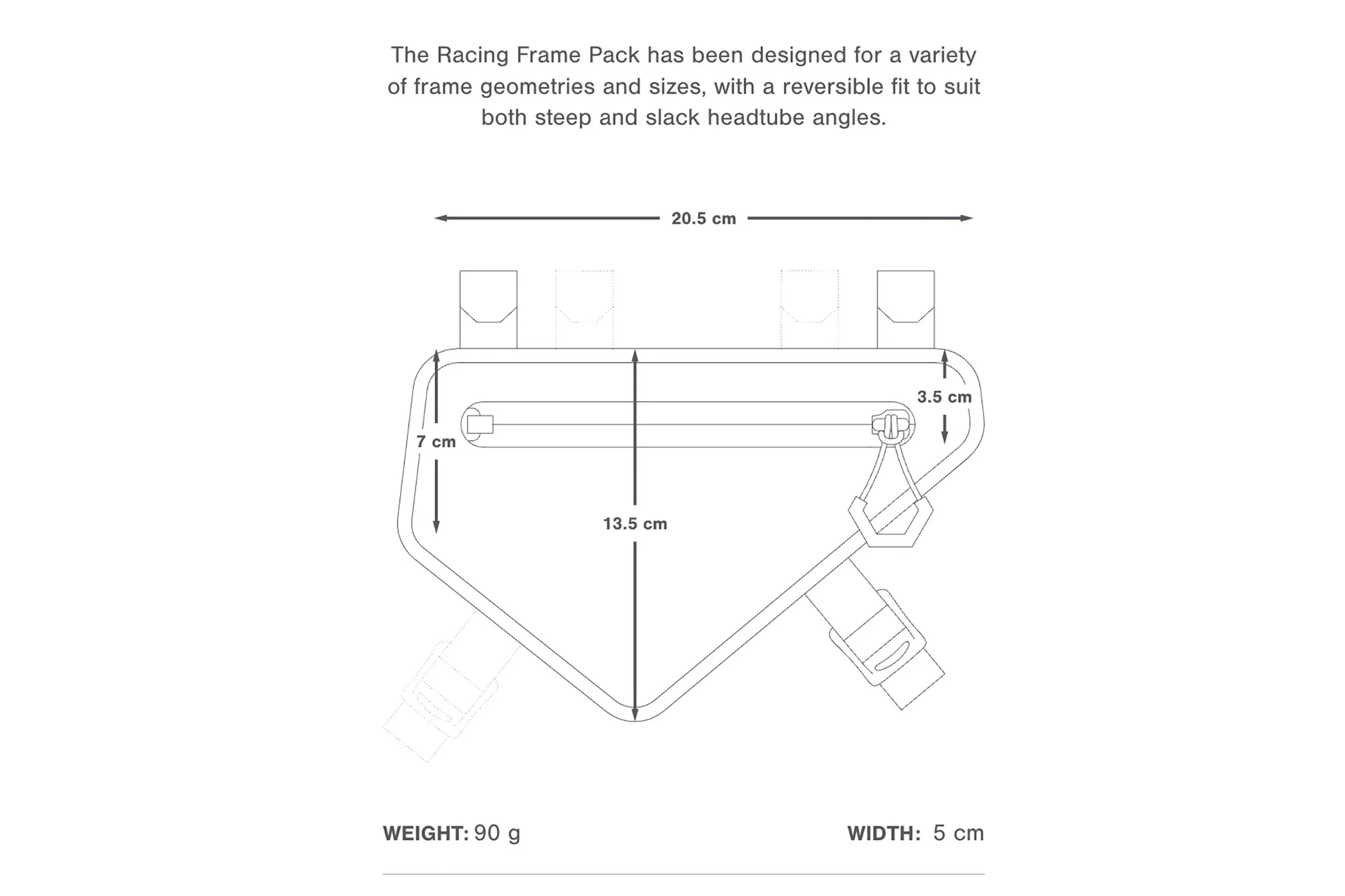 Apidura Racing Frame Pack 1L - Image 5