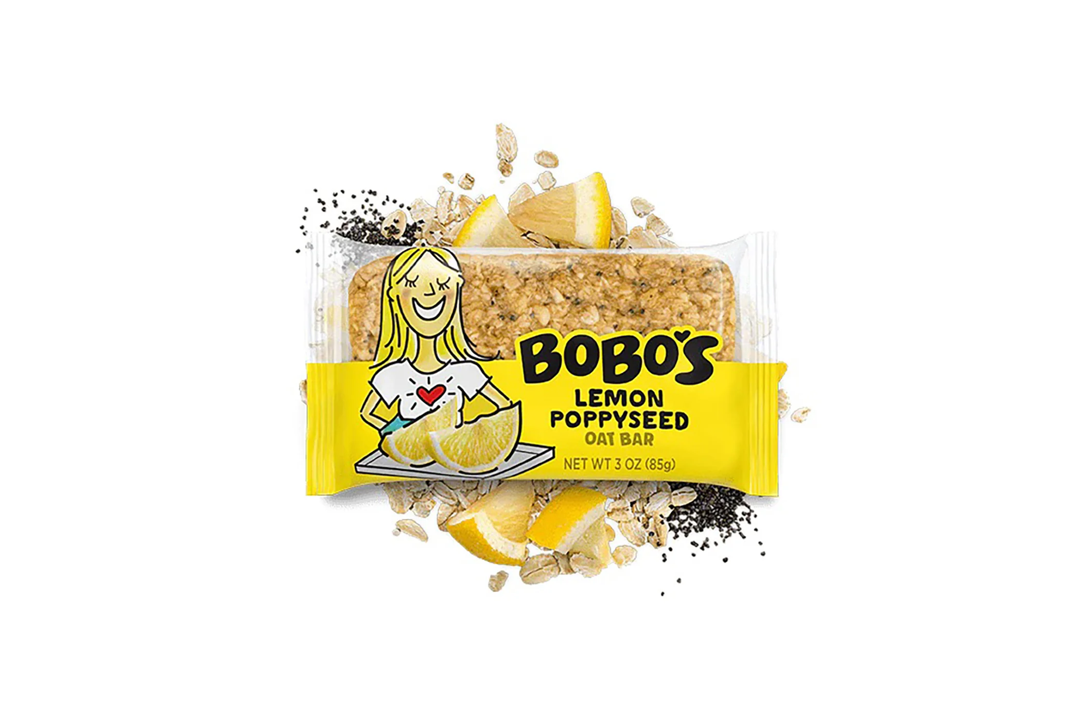 Bobo's Oat Bars Lemon Poppyseed 12 Pack