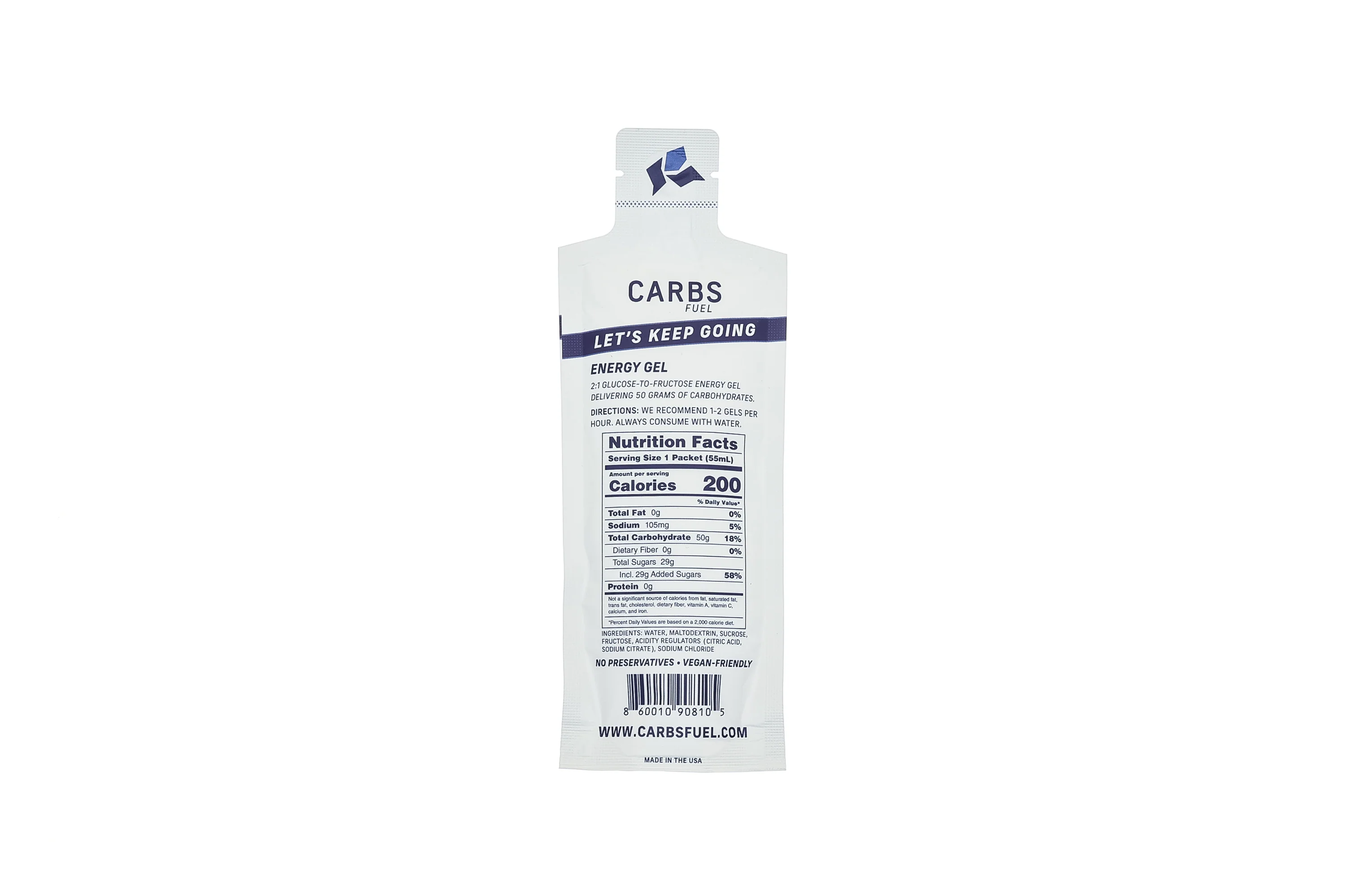Carbs Fuel Original 50g Energy Gels - Image 4