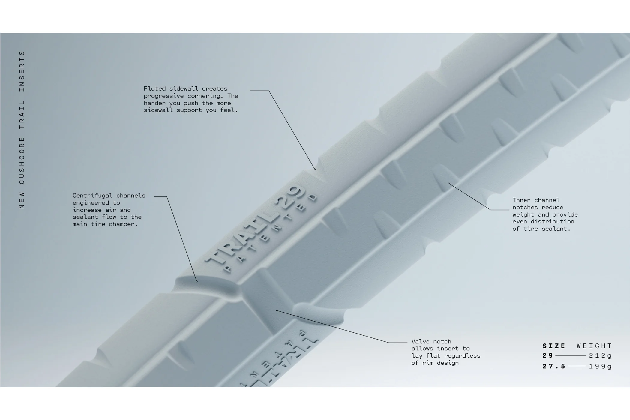 CushCore Trail Tire Insert Mixed Set (27.5/29) - Image 3