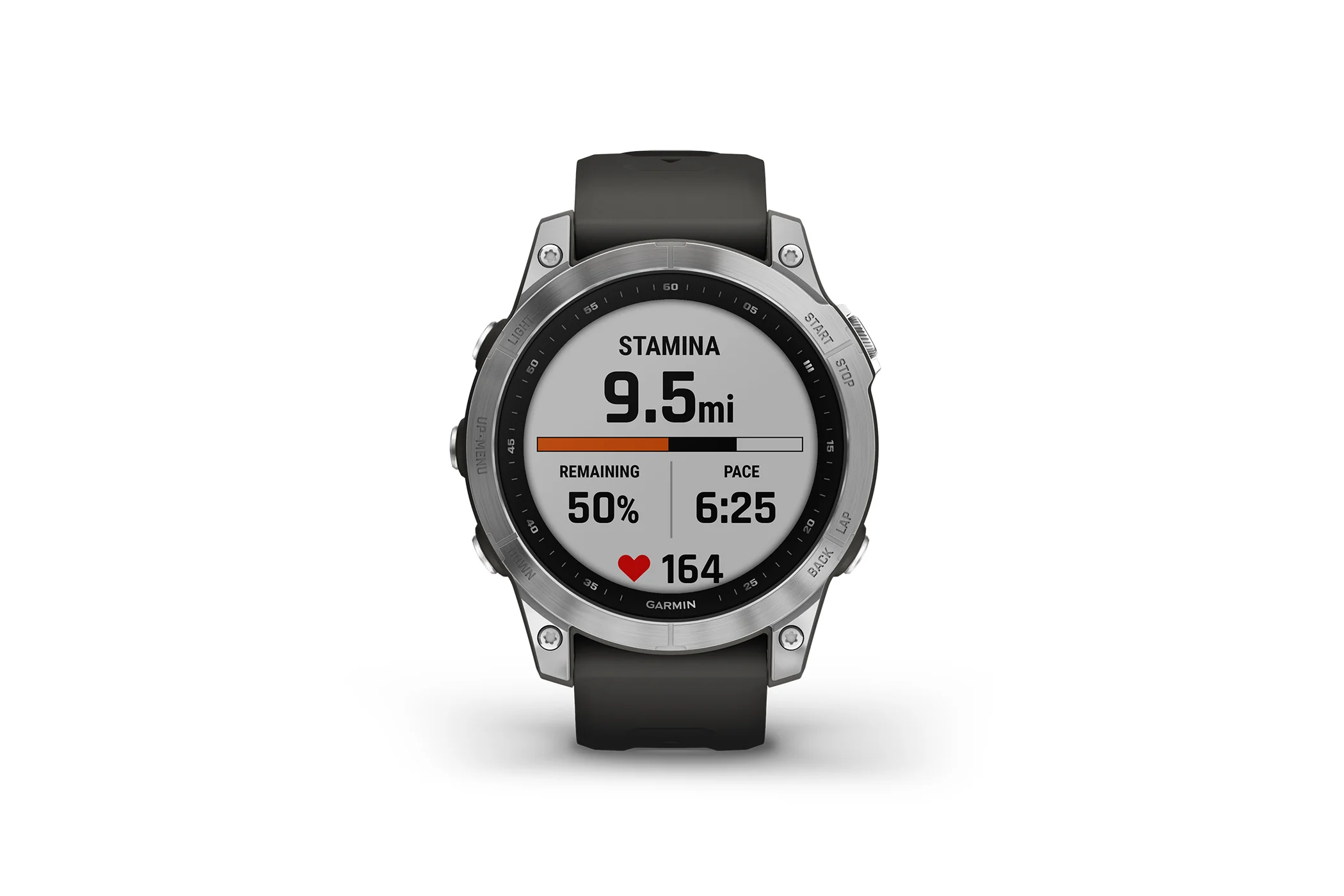 Garmin Fenix 7 Smartwatch Silver Graphite Band - Image 8