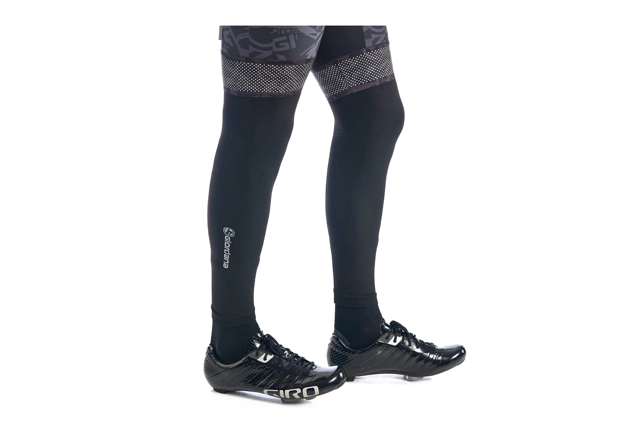 Giordana Knitted Dryarn Leg Warmers Black - Image 3