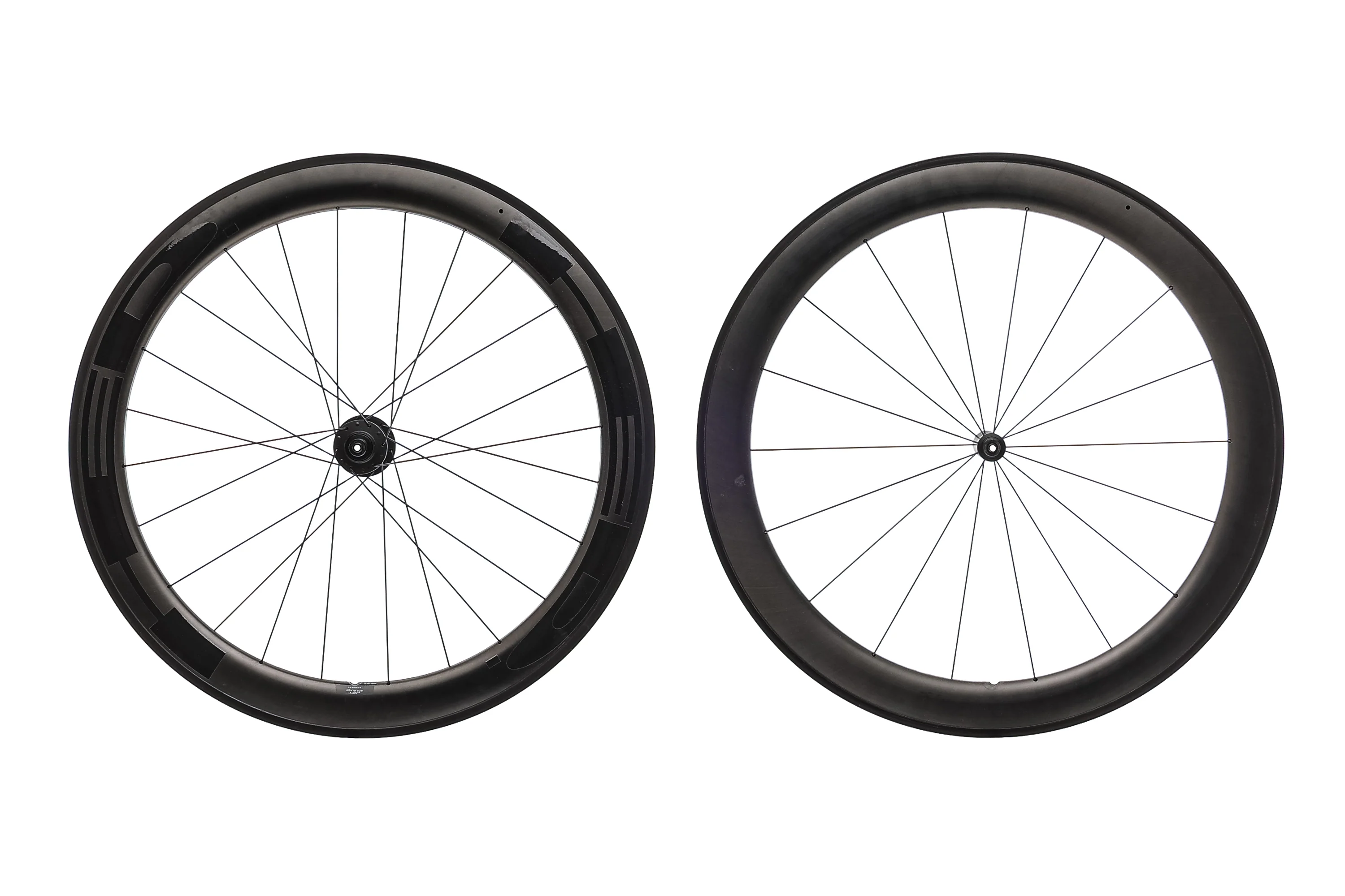 HED Jet RC6 Black Carbon/Alloy Tubeless 700c Wheelset - Image 2