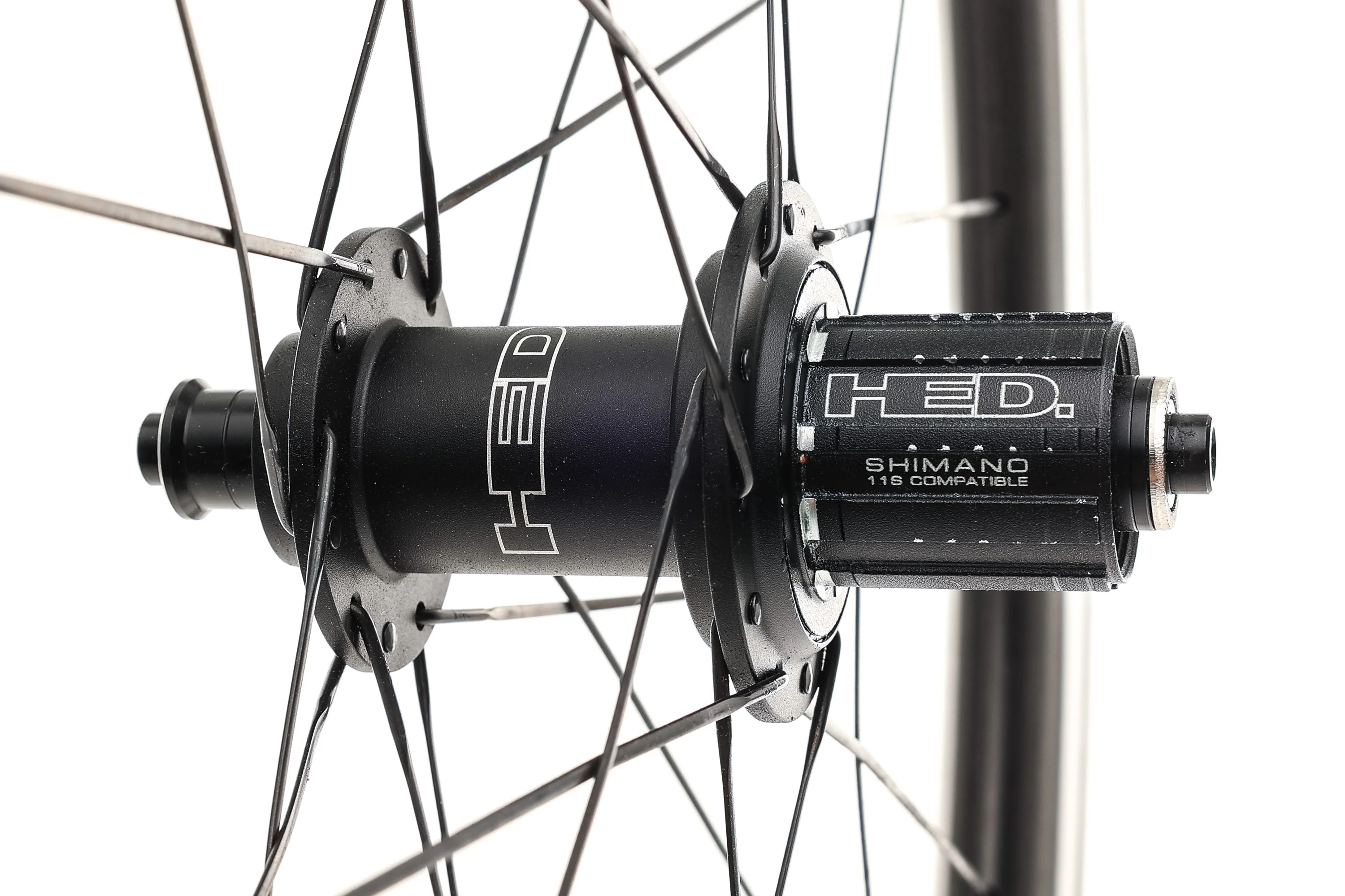 HED Jet RC6 Black Carbon/Alloy Tubeless 700c Wheelset - Image 3