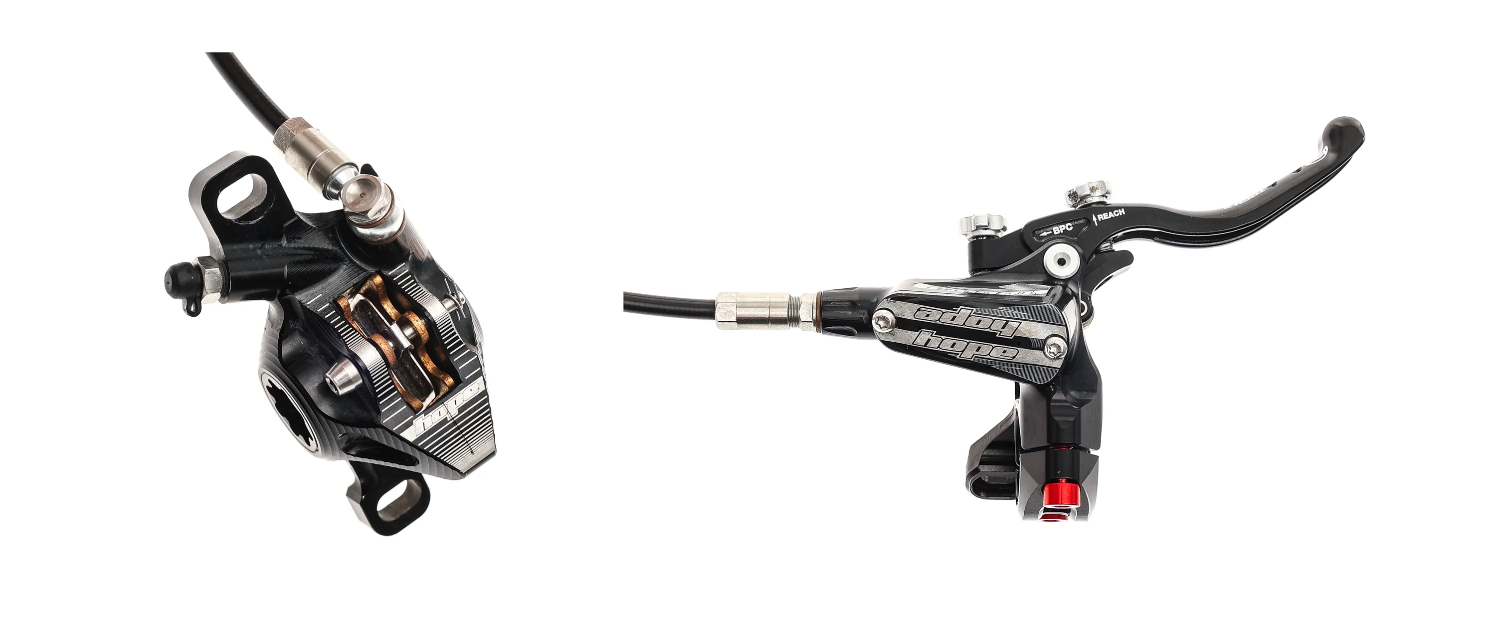 Hope Tech 3 X2 Right/Rear Hydraulic Disc Brake Set