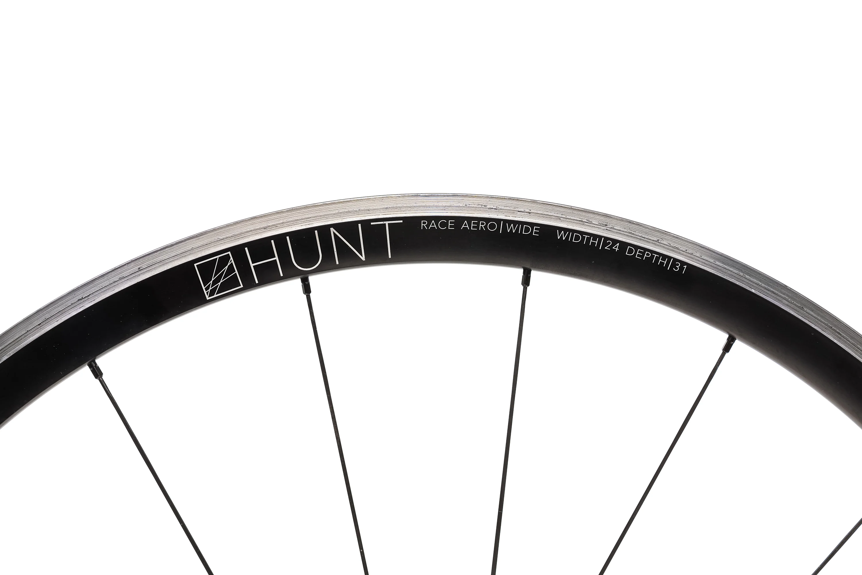 Hunt Race Aero Wide Aluminum Tubeless 700c Front Wheel - Image 6