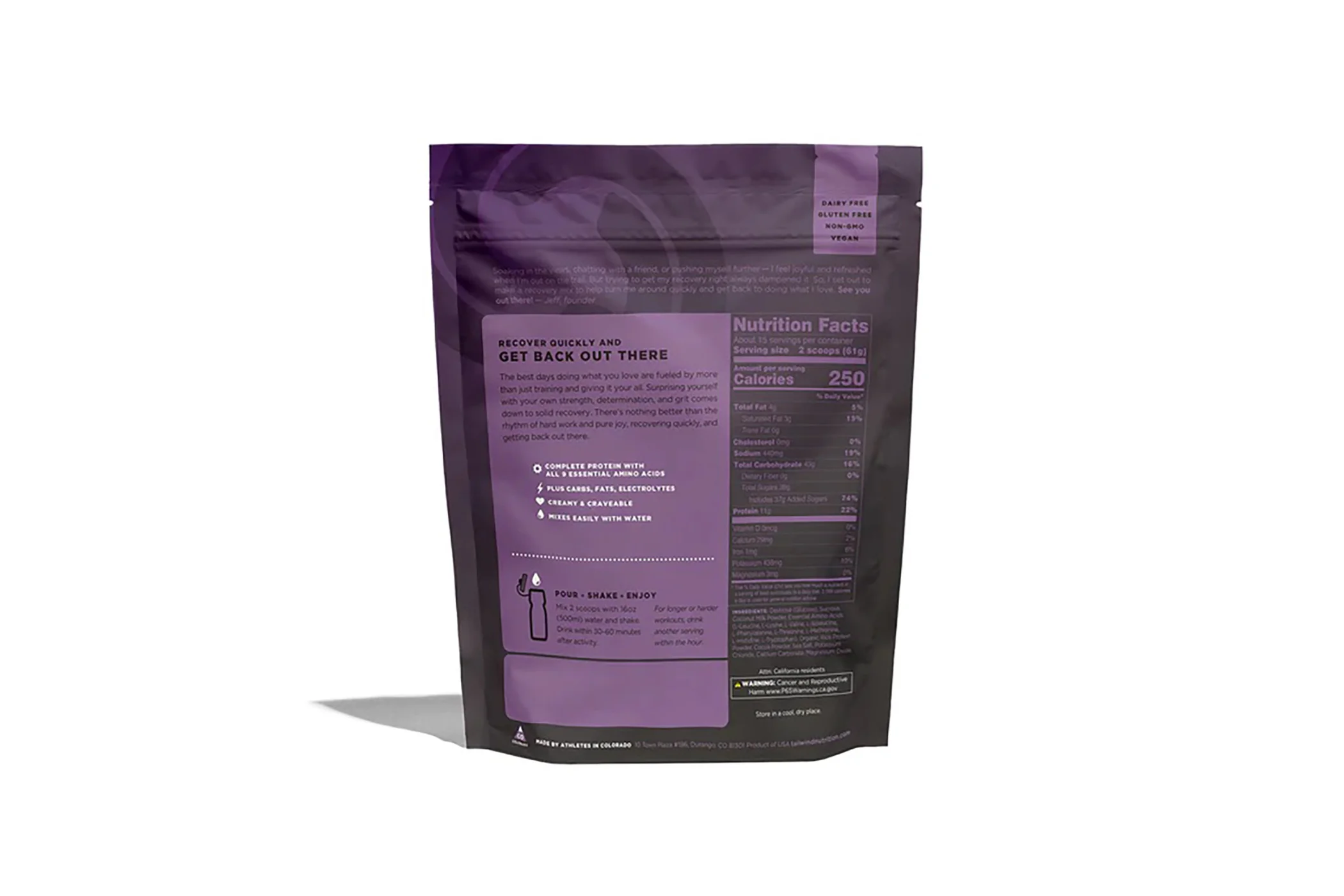 Tailwind Nutrition Recovery Drink 15 Servings Recovery Mix - Image 2