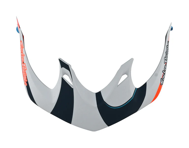 Troy Lee Designs Youth A1 MIPS Bike Helmet Welter White/Marine - Image 4