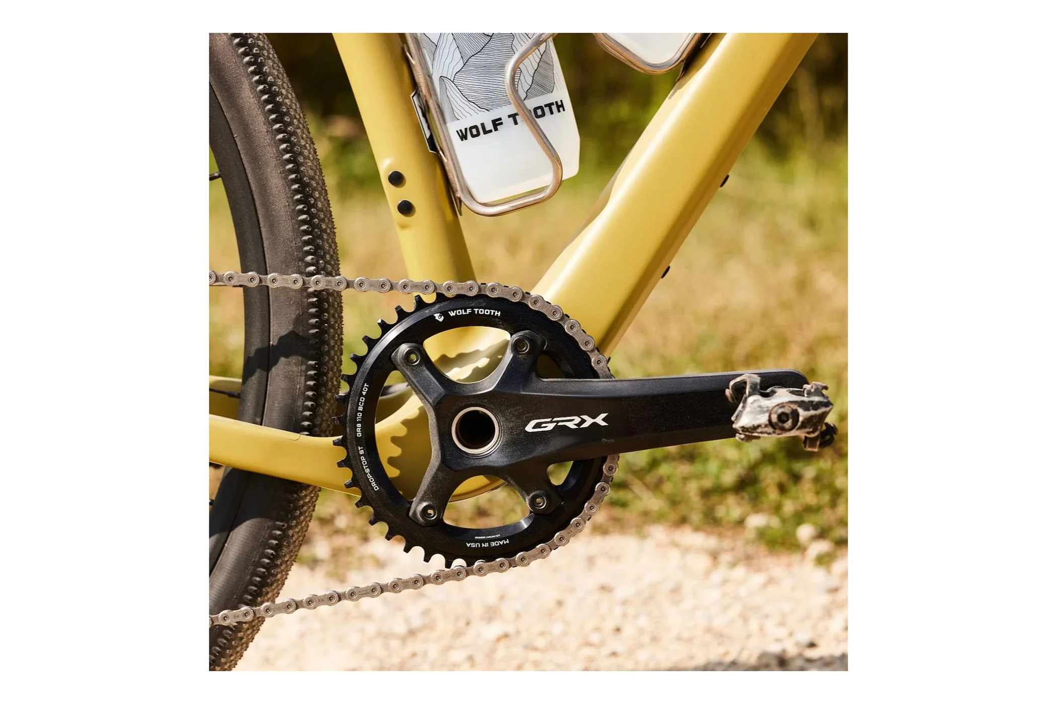 Wolf Tooth Aero Chainrings for Shimano GRX Cranks 110 BCD Asymmetric 4-Bolt - Image 5