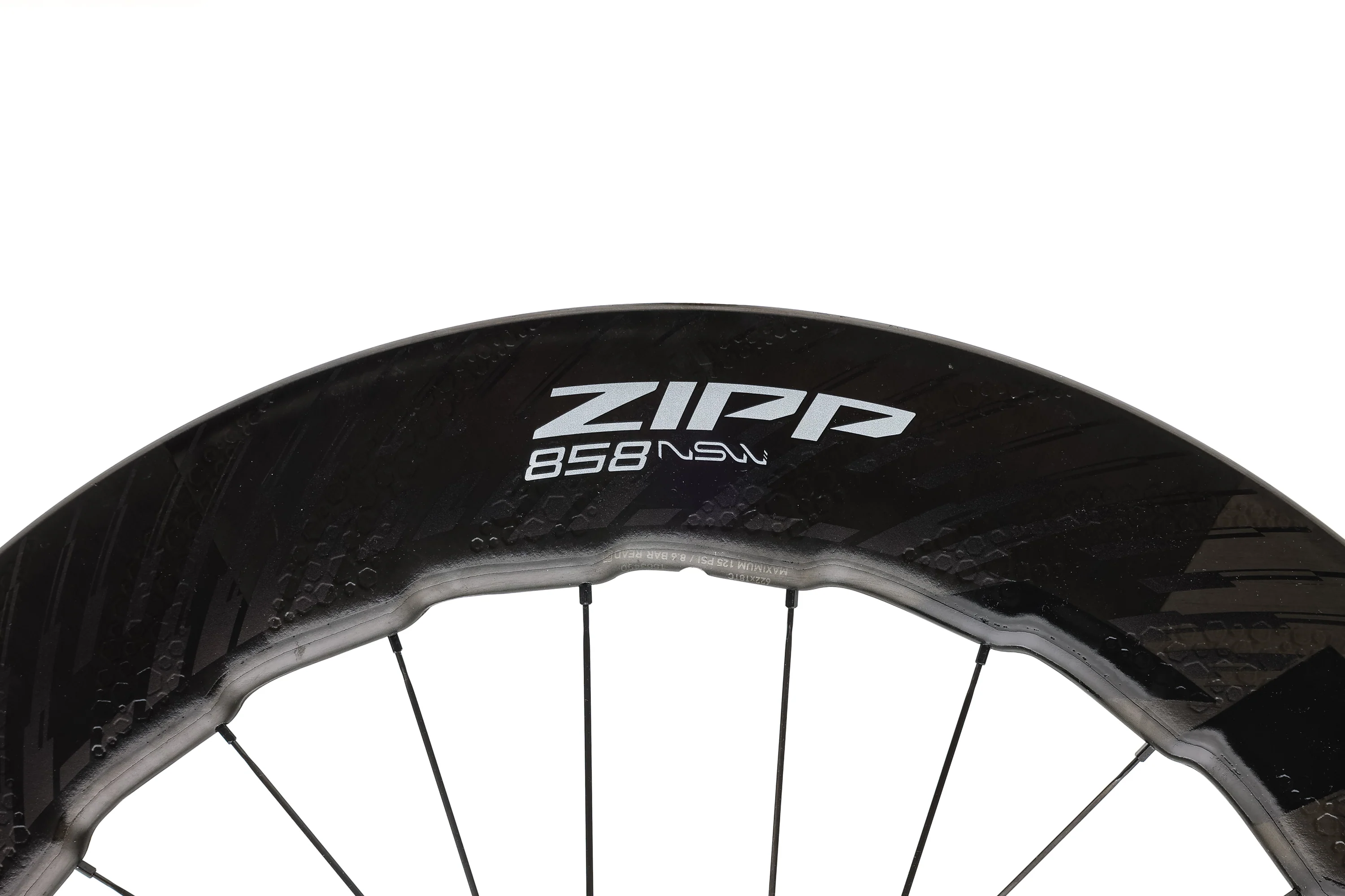 Zipp 858 NSW Carbon Tubeless 700c Front Wheel - Image 5